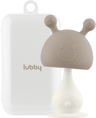 Прорезыватель-погремушка LUBBY White 2в1, на присоске в кейсе, в  ассортименте, с 0 месяцев, Арт. 31927, фотография