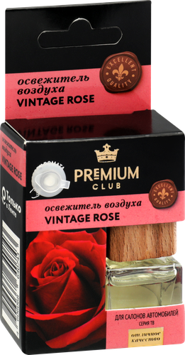 Освежитель воздуха автомобильный PREMIUM CLUB Vintage Rose, аналог аромата Ex Nihilo – Fleur Narcotique, 6мл, картинка