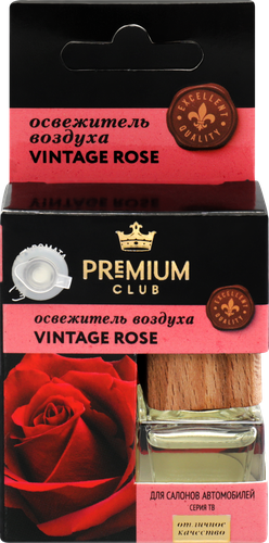 Освежитель воздуха автомобильный PREMIUM CLUB Vintage Rose, аналог аромата Ex Nihilo – Fleur Narcotique, 6мл, детальное фото