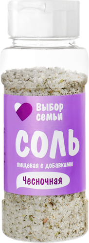 Соль ВЫБОР СЕМЬИ Чесночная, 180г, крупный план