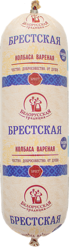 Колбаса вареная БЕЛОРУССКАЯ ТРАДИЦИЯ Брестская, высший сорт, весовая, детальное фото