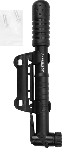 Насос велосипедный мини ACTIWELL 22х6х2,5см, Арт. WSY032, крупный план