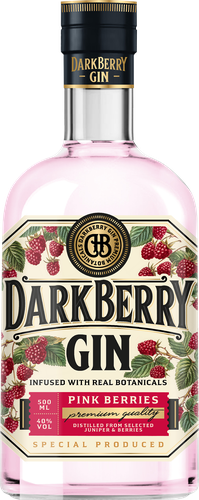 Джин DARKBERRY Pink Gin 40%, 0.5л, изображение