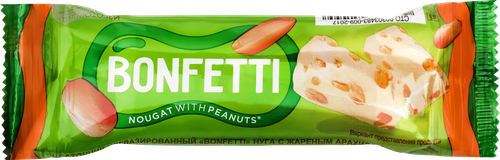 Батончик BONFETTI Нуга и арахис, 25г, изображение