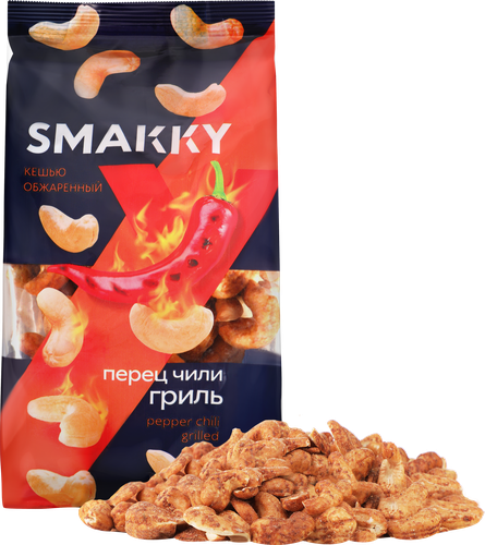 Кешью SMAKKY жареный, перец, 150г, фотография