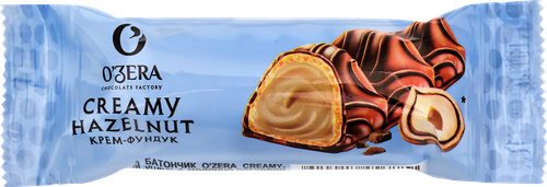 Батончик вафельный O'ZERA с молочно-ореховой начинкой в молочном шоколаде, 23г, картинка