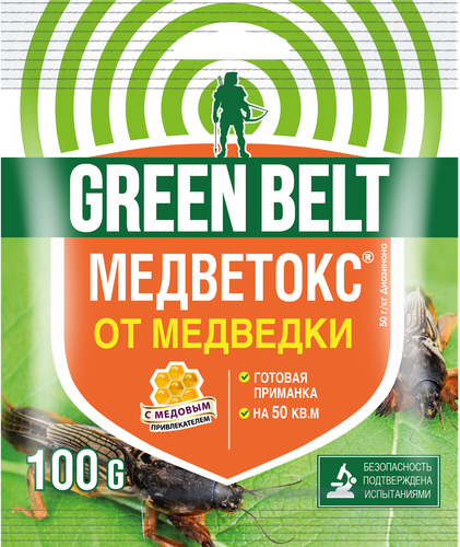 Средство для защиты от медведки ГРИН БЭЛТ Медветокс, Арт. 01-473, 100г, вид