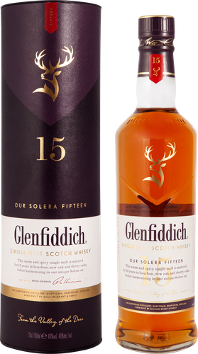 Виски GLENFIDDICH Шотландский односолодовый 15 лет 40%, п/у, 0.7л, картинка