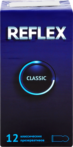 Презервативы REFLEX Classic в смазке, 12шт, вид
