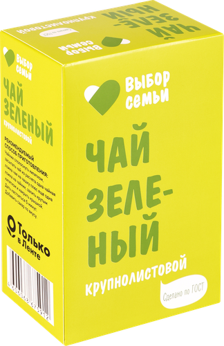 Чай зеленый ВЫБОР СЕМЬИ крупнолистовой, 100г, фотография