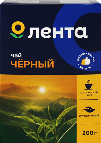 Чай черный ЛЕНТА крупнолистовой, 200г, фото