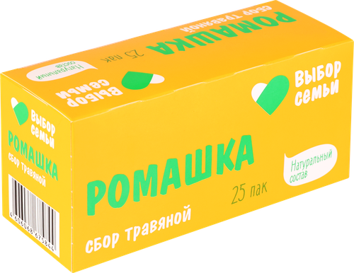 Напиток чайный ВЫБОР СЕМЬИ Сбор травяной Ромашка, 25пак, вид
