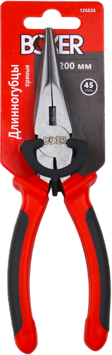 Длинногубцы BOXER 200мм с двухкомпонентными рукоятками, Арт. 126026, вид