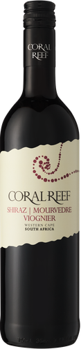 Вино CORAL REEF Шираз Мурведр Вионье ординарное сортовое красное сухое, 0.75л