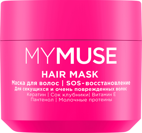 Маска для волос MY MUSE SOS-восстановление, 300мл, крупный план