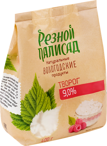 Творог РЕЗНОЙ ПАЛИСАД 9%, без змж, 400г, фото