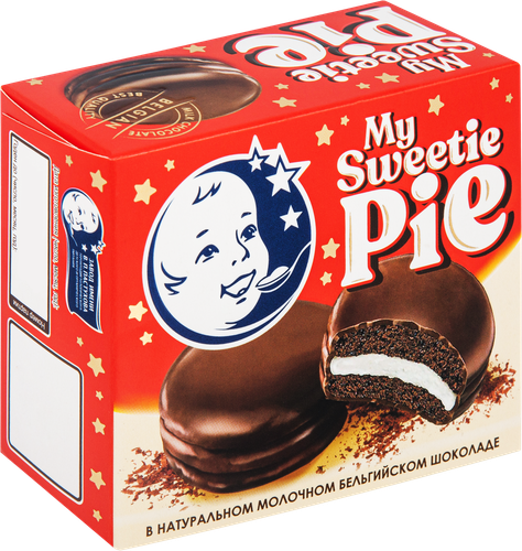 Десерт молочный ЗАВОД ИМЕНИ ПАСТУХОВА Sweetie Pie с бисквитом и суфле, без змж, 60г, фото