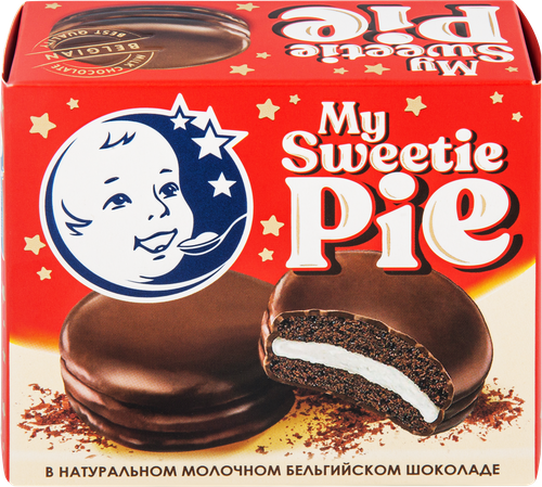 Десерт молочный ЗАВОД ИМЕНИ ПАСТУХОВА Sweetie Pie с бисквитом и суфле, без змж, 60г, вид