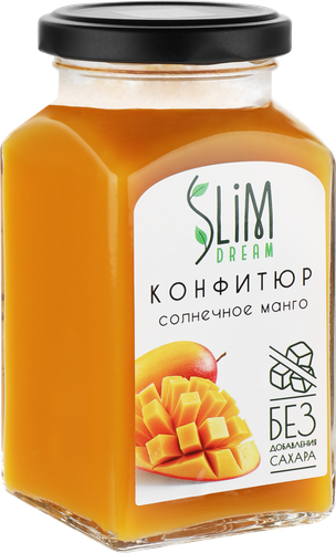 Конфитюр SLIMDREAM Солнечное манго, без сахара, 300г, картинка