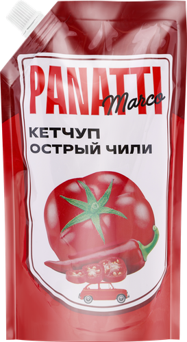 Кетчуп MARCO PANATTI Острый чили, 320г, крупный план