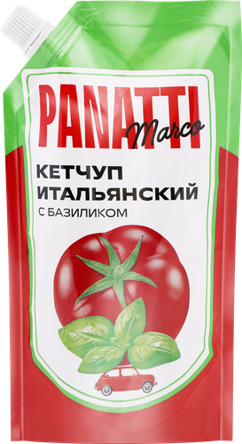 Кетчуп MARCO PANATTI Итальянский, с базиликом, 320г, детальное фото