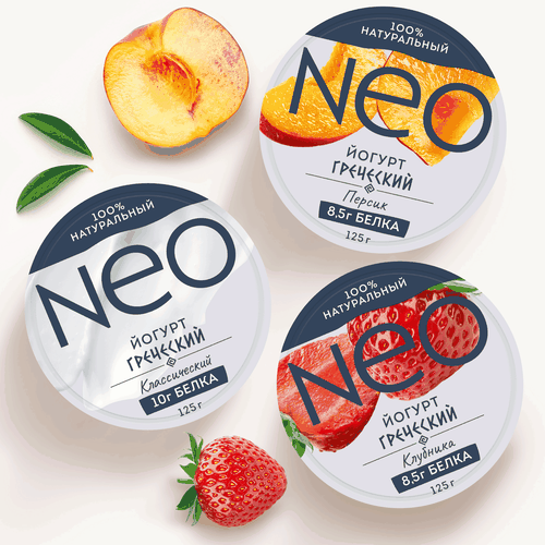 Йогурт NEO Греческий 2%, без змж, 125г, фото