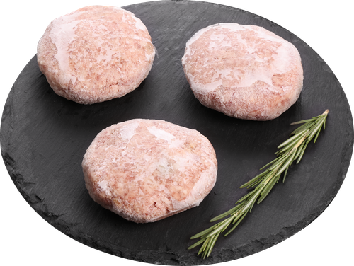 Биточки из свинины, замороженные ЛЕНТА FRESH, весовые, крупный план