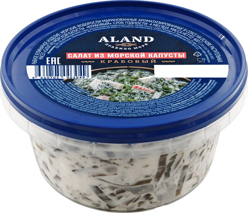Салат из морской капусты АЛАНД Крабовый, 400г, вид