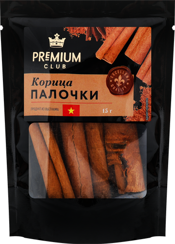 Корица PREMIUM CLUB палочки, 15г, вид