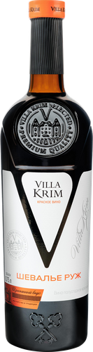 Вино VILLA KRIM Шевалье Руж красное полусладкое, 0.75л, картинка