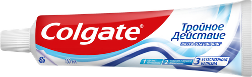 Зубная паста COLGATE Тройное действие, Экстра отбеливание, 150мл, фото