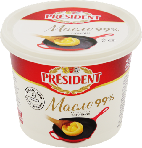 Масло топленое PRESIDENT 99%, без змж, 200г, картинка