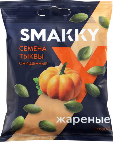 Семена тыквы SMAKKY очищенные жареные, 70г, картинка