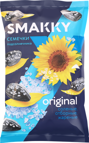 Семечки подсолнечника SMAKKY жареные соленые, 200г, детальное фото
