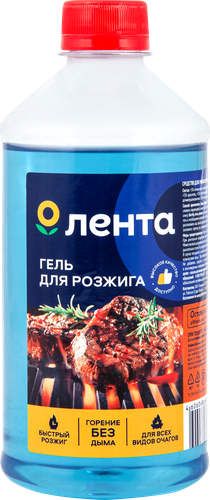 Гель для розжига ЛЕНТА, 500мл, вид