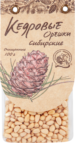 Орехи кедровые КЕДРОВЫЙ БОР очищенные, 100г, изображение