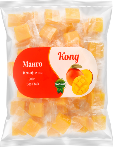Манго, кубики, 500г, вид