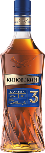 Коньяк КИНОВСКИЙ 3 года 40%, 0.5л, фотография