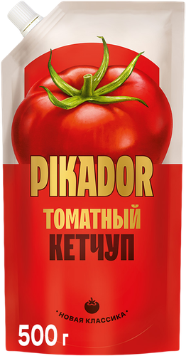 Кетчуп PIKADOR Томатный, 500г, крупный план