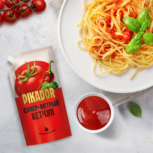 Кетчуп PIKADOR Супер острый, 500г, изображение
