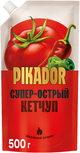 Кетчуп PIKADOR Супер острый, 500г, картинка