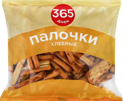Палочки хлебные 365 ДНЕЙ простые, 150г, изображение
