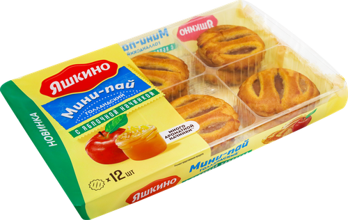 Печенье ЯШКИНО Мини-пай голландский с яблочной начинкой, 360г, картинка