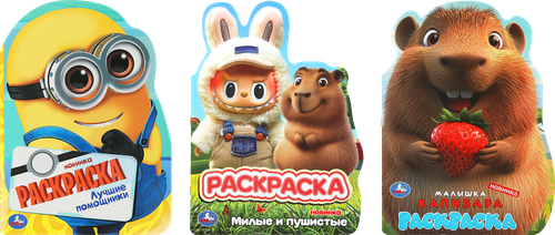 Раскраска УМКА с вырубкой, в ассортименте, изображение