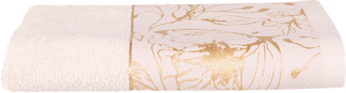Полотенце махровое HOMECLUB Viola 100х150см, цвет кремовый, Арт. HCV/100150/крем, изображение