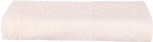 Полотенце махровое HOMECLUB Зигзаг 70х130см, цвет кремовый, Арт. HCЗ/70130/крем, вид