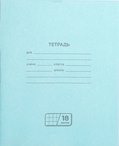 Тетрадь BG 18 листов, в клетку, изображение