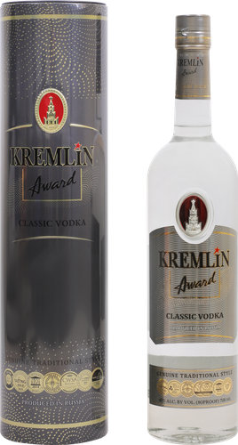 Водка КРЕМЛИН ЭВОРД Классик 40%, п/у, 0.7л, вид