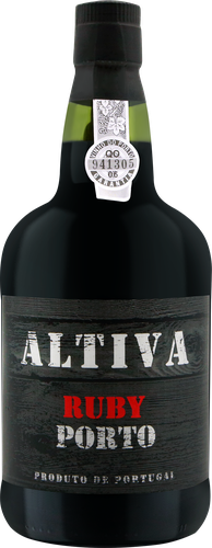 Вино крепленое ликерное ALTIVA Ruby Porto портвейн выдержанное, 0.75л