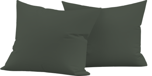Набор наволочек HOMECLUB 50x70(+/-2)см, зеленый, Арт. HCPC-S-57-EN, 2шт, вид